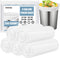 4 Gallon Small Trash Bags, 250 Count, Unscented, Transparent, Durable for Bathroom, Kitchen, Office, Bedroom