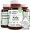 Natural Nutra Kelp Iodine Supplement, 250 Tablets for Brain Health, Immune System Strength & Metabolism Regulation