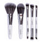 Travel Makeup Brushes Set with Pouch, 5PCS Double Ended Mini Cosmetic Brushes Kit for Professional Use