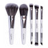 Travel Makeup Brushes Set with Pouch, 5PCS Double Ended Mini Cosmetic Brushes Kit for Professional Use