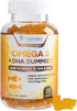 Omega 3 Fish Oil Gummies - 120 Gummies, Heart Healthy Supplement with DHA & EPA for Joint & Brain Support