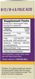 Superior Source No Shot Vitamin B12 Methylcobalamin (5000 mcg), B6, Folic Acid, Quick Dissolve Sublingual Tablets, 60