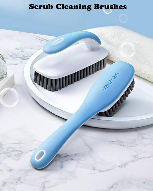 Stains-2 Pack Scrub Brush for Fabric Cleaning Brush,Laundry Stain Remover Brush,Clothes Scrub Brushes Cleaner Soft
