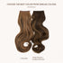 SARLA Invisible Wire Hair Extensions, 3 Clips Synthetic Wavy Curly Hairpiece, Adjustable Transparent Headband, 16 Inch