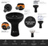 Black Silicone 1 Hole Phunnel Hookah Bowl, Perfect with Charcoal Holder