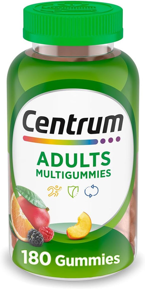 Centrum MultiGummies Gummy Multivitamin for Adults, Multivitamin/Multimineral Supplement with Vitamins D, B