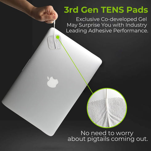 AUVON TENS Unit Replacement Pads - 20 Packs Multiple Sizes Electrodes for TENS Unit, Reusable, Latex Free for Pain