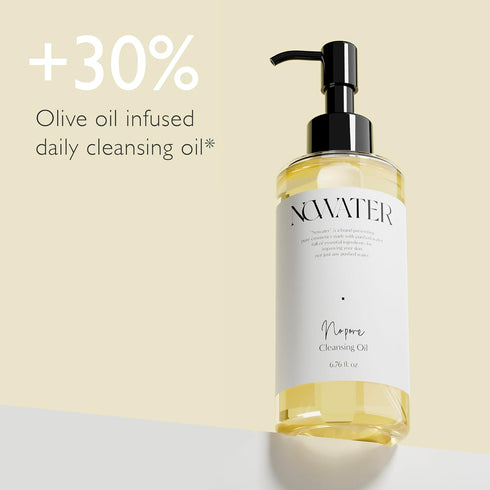No Pore Cleansing Oil | Makeup Cleansing Oil | Pore Cleansing, Blackheads Removal | Olive Oil, Tea Tree, Squalane | Korean Skin Care for face (6.76 fl.oz)