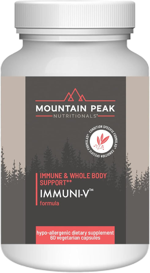 Mountain Peak Nutritionals Immuni-V, Immune System Support Supplement with Humic Acid & Elderberry - 60 Capsules