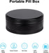 Portable Metal Pill Box - Travel Daily Pill Case, Waterproof Container for Purse Pocket, Compact Organizer for Medicines