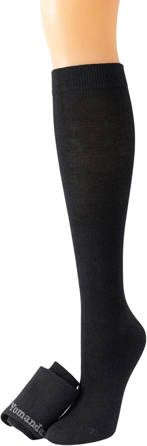 Seamless 9-11,3 Yomandamor Over the Calf Cotton Compression Socks for Women Diabetic Sock Size Pairs