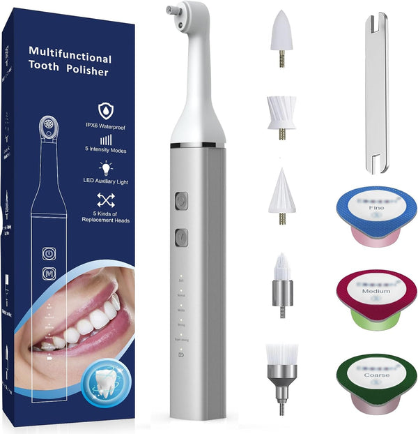 Heartyfly Tooth Polisher and Plaque Remover, Teeth Cleaning Tools for Cleaning and Polishing