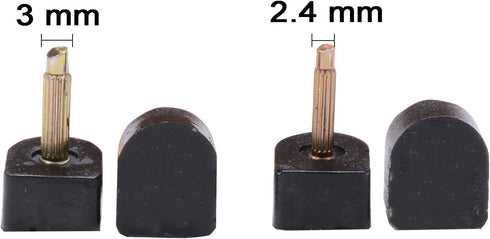 24 Pairs High Heel Tips Shoes Replacement Tap Caps, 6 Sizes, U-Shape, Black, 8/9/10/11/12/12.5mm