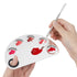 Professional Stainless Steel Makeup Palette, 2 Pieces Cosmetic Palette with Spatula Tool for Nail-art Mixing
