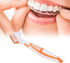 Denture Brush Denture Toothbrush Washing Brush Dual Head Tools for Denture Care and Oral Hygiene