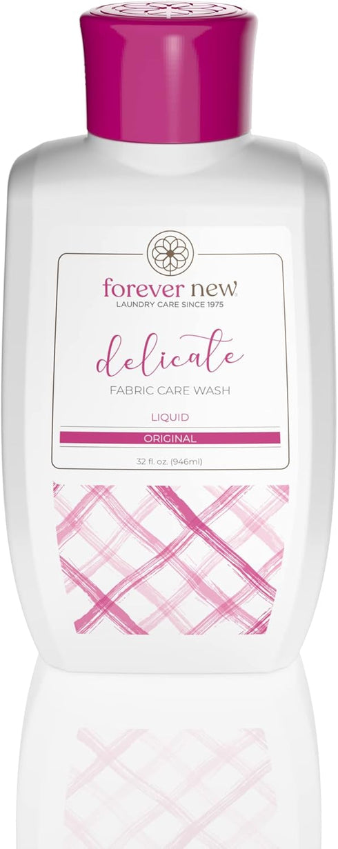 FOREVER NEW Liquid Laundry Detergent – Nontoxic Hypoallergenic Laundry Soap, Safe for Colors & Sensitive Skin - Essential Laundry Supplies, Delicate Fabric Care Wash (Original Scent, 32 fl. oz)