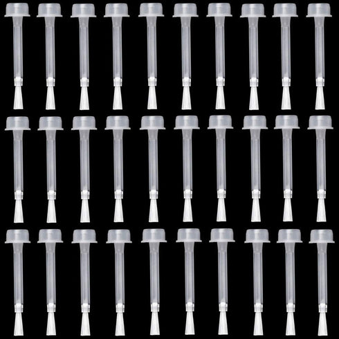 Minelife 30 Pieces Dip Replacement Brush - Nail Polish Dipping Powder Liquid Replacement Brush for Base & Top Coat