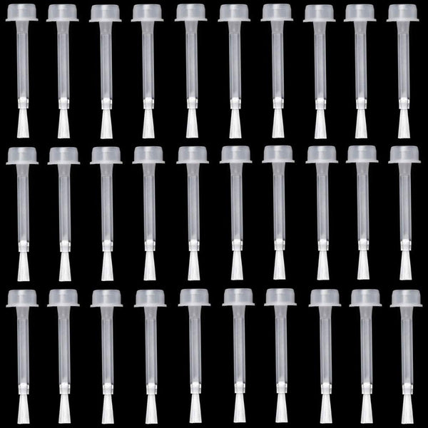 Minelife 30 Pieces Dip Replacement Brush - Nail Polish Dipping Powder Liquid Replacement Brush for Base & Top Coat