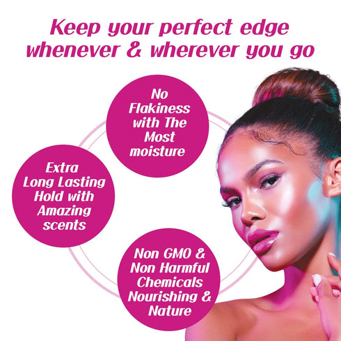 The MORE Crazy Edges Wax, 2Days Max Hold Edge and Braid Styling Wax (Olive Oil, 3.4fl oz)