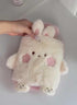 Winatehr Rubber hot Water Bottle Cute Pink Bunny Plush with Cover, Warm Compress Menstrual crampbest Period Pain