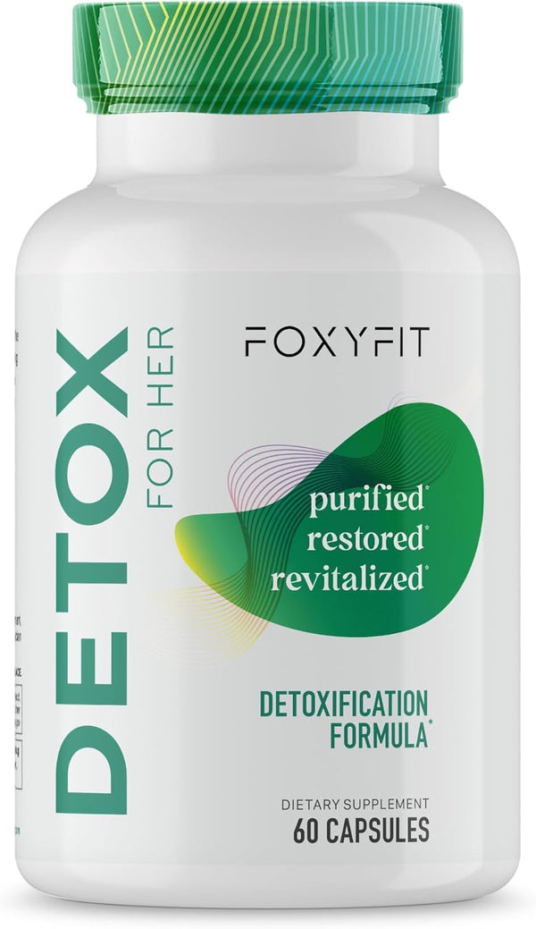 Detox for Her 30 Day Detox Cleanse Formula for Healthy Digestion, Promotes Detoxification & Balances