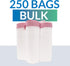 Reli. 250 Count Drawstring Trash Bags for 8-10 Gallon, 22"x23", White Liners for Small to Medium Garbage Cans