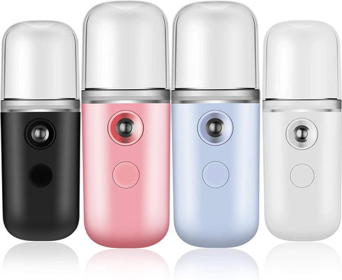 Mudder 4 Pcs Nano Facial Mister Handy Nano Mist Sprayer, Portable Face Steamer for Lash Extensions, Skin Care