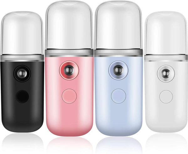 Mudder 4 Pcs Nano Facial Mister Handy Nano Mist Sprayer, Portable Face Steamer for Lash Extensions, Skin Care