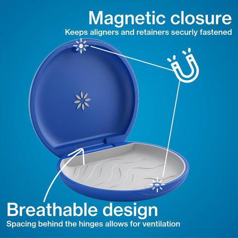 Invisalign Royal Blue Aligner and Retainer Case