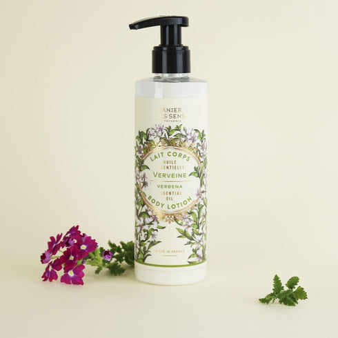 Panier des Sens Verbena Body Lotion for Dry Skin, Hydrating Cream with Shea Butter & Olive Oil