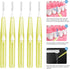 60PCS Oral Dental Hygiene Brush Tooth Cleaning Tool Soft Toothpick Interdental Brush for Braces