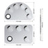 Professional Stainless Steel Makeup Palette, 2 Pieces Cosmetic Palette with Spatula Tool for Nail-art Mixing