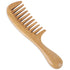 Onedor Handmade 100% Natural Green Sandalwood Hair Combs - Anti-Static Natural Hair Detangler Wooden Comb