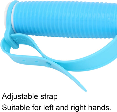 Adaptive Utensils, 2 in 1 Spoons Forks, Stainless Steel Flatware with Adjustable Strap for Elderly Independent Eating