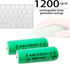 12 Counts AA 650mAh NiMH Rechargeable Batteries, 1.2V Double A Battery for Solar Lawn Light