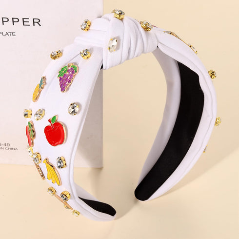 Summer Fruit Headbands for Women - Tropical Strawberry, Pineapple, Cherry, Watermelon Hair Accessories