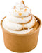 Coppetta 5-Ounce Dessert Cups, 50 Disposable Ice Cream Cups - Lids Sold Separately, Sturdy Kraft Paper Frozen Yogurt