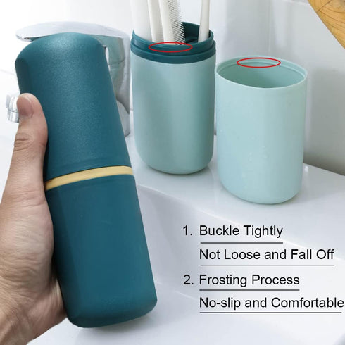 1 Pcs Travel Toothbrush Holder Plastic Case for Normal and Electric Toothbrushes, Portable for Travel