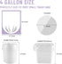 100 Count 4 Gallon Strong Transparent Unscented Trash Bags for Bathroom, Office, Kitchen, Bedroom