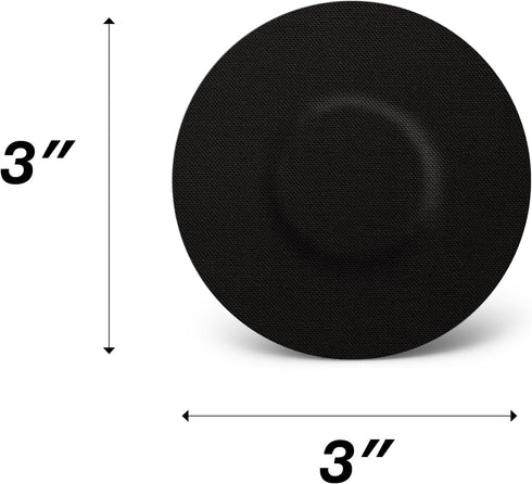 SIMPATCH Universal Adhesive Patch, No Hole (25-Pack) in Black