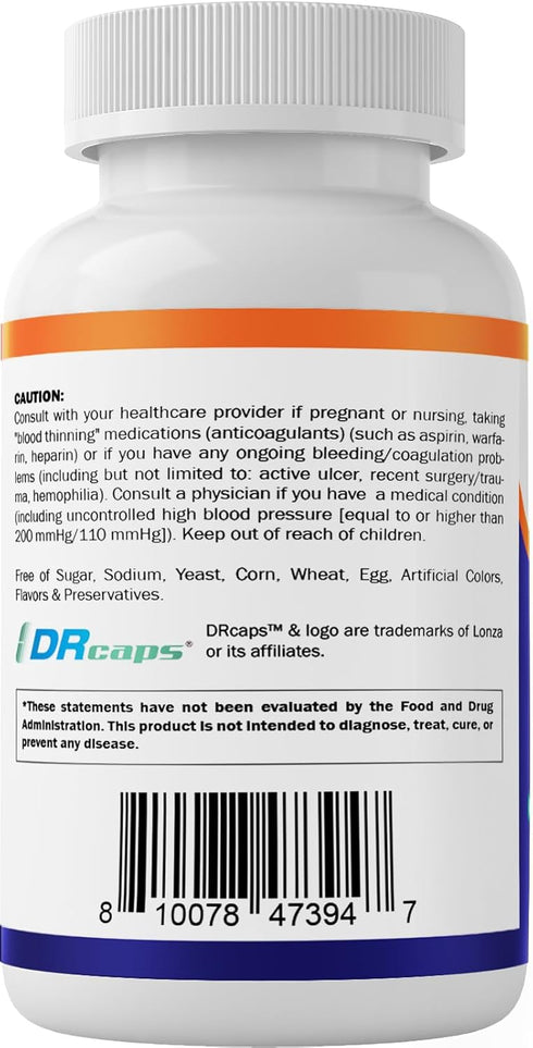 Vitamatic Serrapeptase 240,000 SPU, 120 Delayed Released Capsules, Non-GMO, Gluten Free