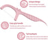 Holy Rose Dual-Line Dental Floss Picks, Pink Flossers 300 Count, Mint Flavored for Oral Cleaning & Fresh Breath