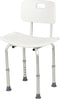 Mecor Adjustable Medical Shower Chair Bath Tub Seat Bench Stool Detachable Backrest