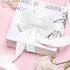 White Ribbon 1 Inch x 50 Yards for Flower Bouquets, Sheer Organza for Gift Wrapping, Wedding Party Decorations