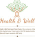 Health & Well Plant-Based Protein Powder, Vanilla, Three Vegan Proteins, Eight Super Fruits