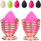 LanMa Beauty Sponge Blender Holder, (2 Pack Rose Gold) Makeup Sponge Drying Stand Storage Egg Powder Puff Display Stand