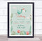 The Card Zoo New Baby Birth Details Christening Nursery Stork Light Skin Baby Gift Print