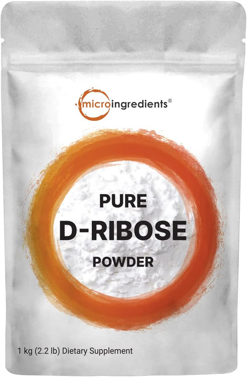 Pure D Ribose Powder - 1 KG (2.2 Pound & 200 Servings) - Hair Support Supplement, Natural Simple Sugar