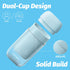 Travel Toothbrush Case, Mini Wash Cup with Foldable Toothbrush, Portable Rinse Cups with Cover, Compact Size