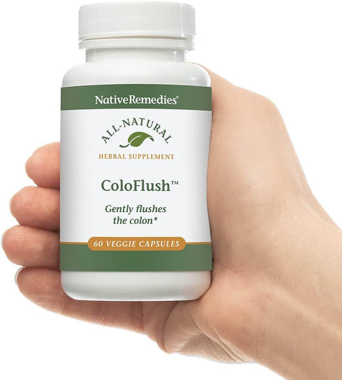 Native Remedies ColoFlush - All Natural Herbal Supplement for Gentle Colon Flushing, 60 Veggie Caps